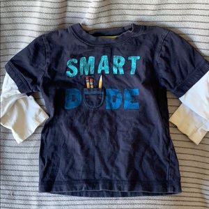 Gymboree smart dude long sleeved tee